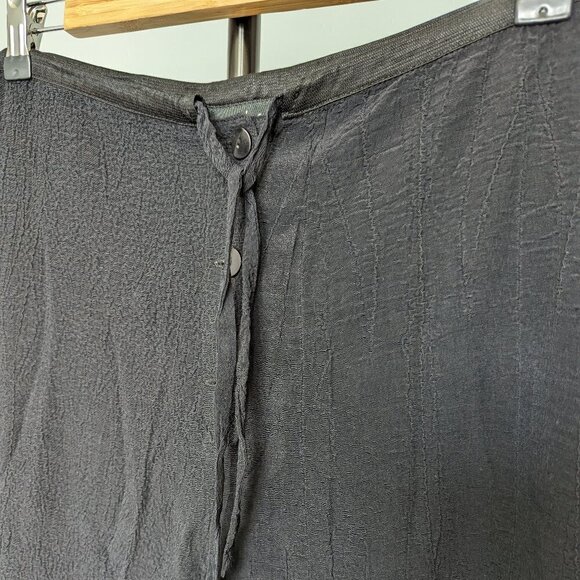 Annie Thompson Wide Leg Drawstring Pants with Contrast Hem - Picture 3 of 11